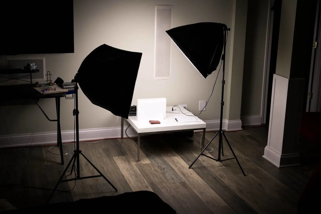 My make-shift photography studio